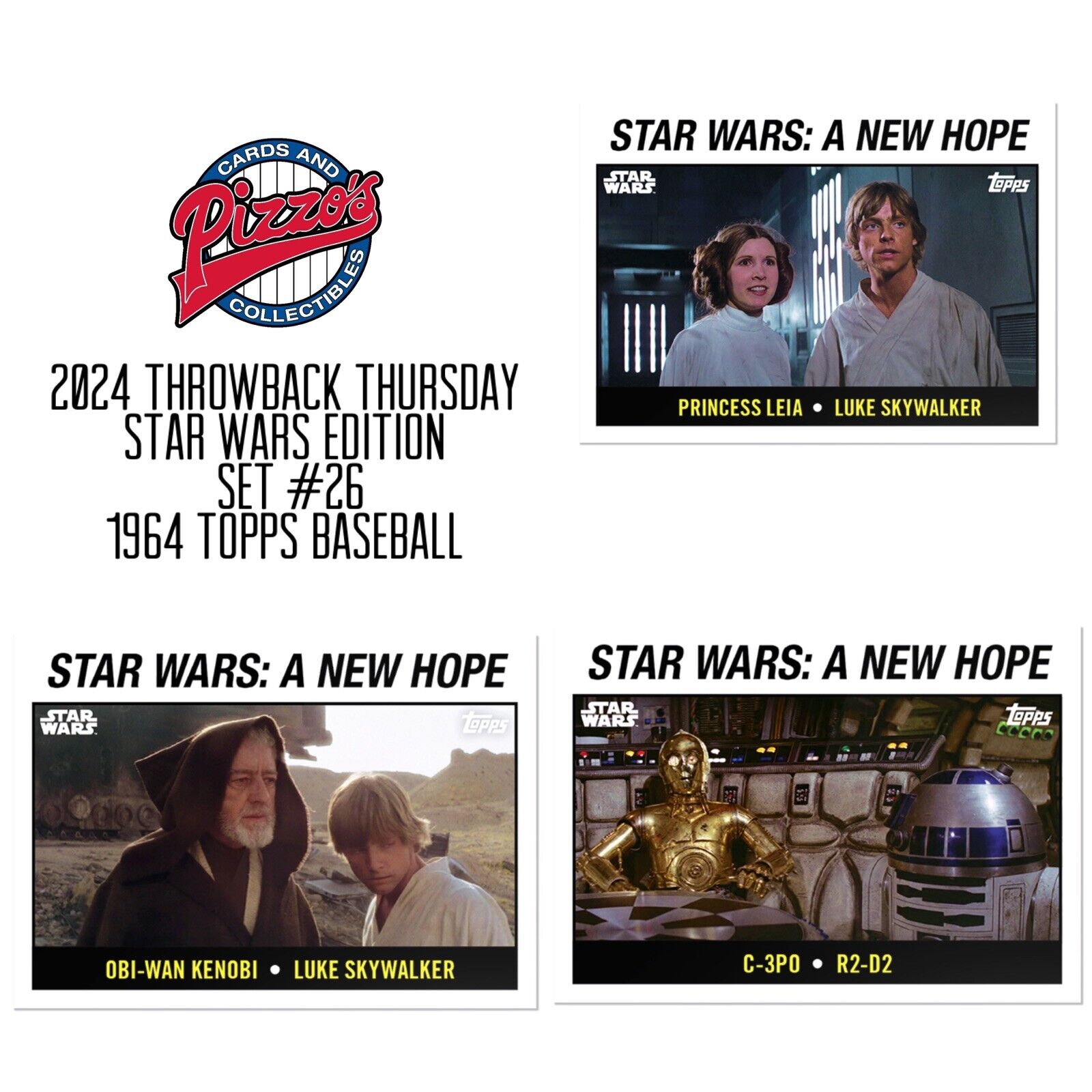 2024 Throwback Thursday Star Wars Edition Set #26 - 1964 Topps Baseball Presale