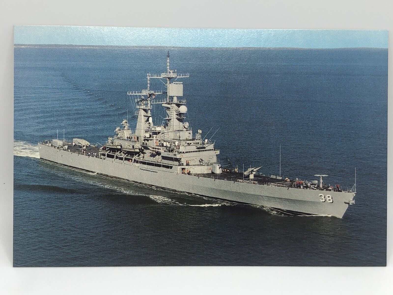 Postcard USS Virginia CGN-38 Nuclear Powered Guided Missile Cruiser US Navy