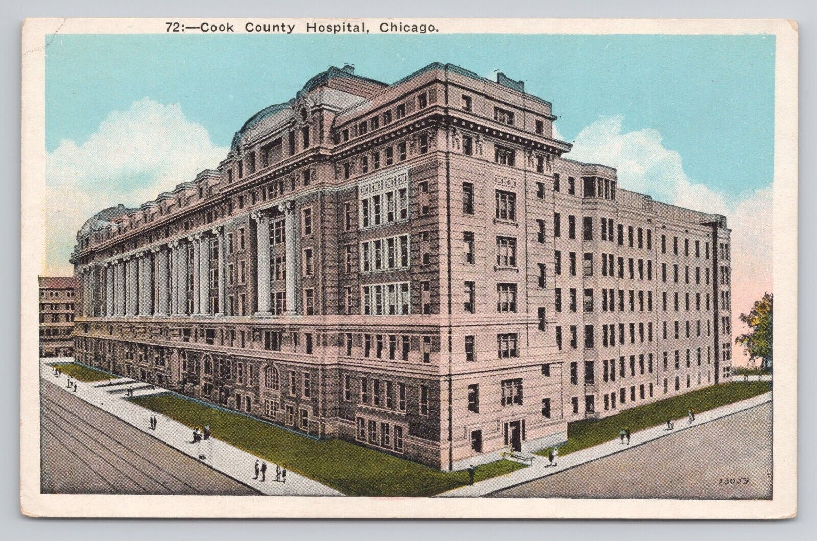 Postcard Cook County Hospital Chicago Illinois