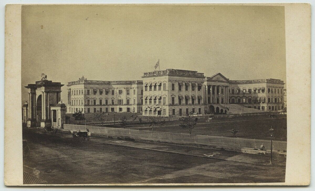 1870-80 Westfield & Co. Governor\'s House in Calcutta CDV. India. India.