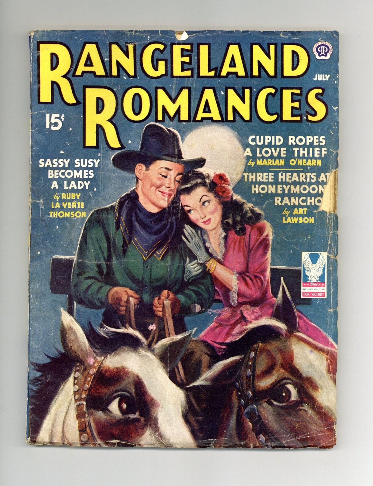 Rangeland Romances Pulp Jul 1944 Vol. 28 #2 VG