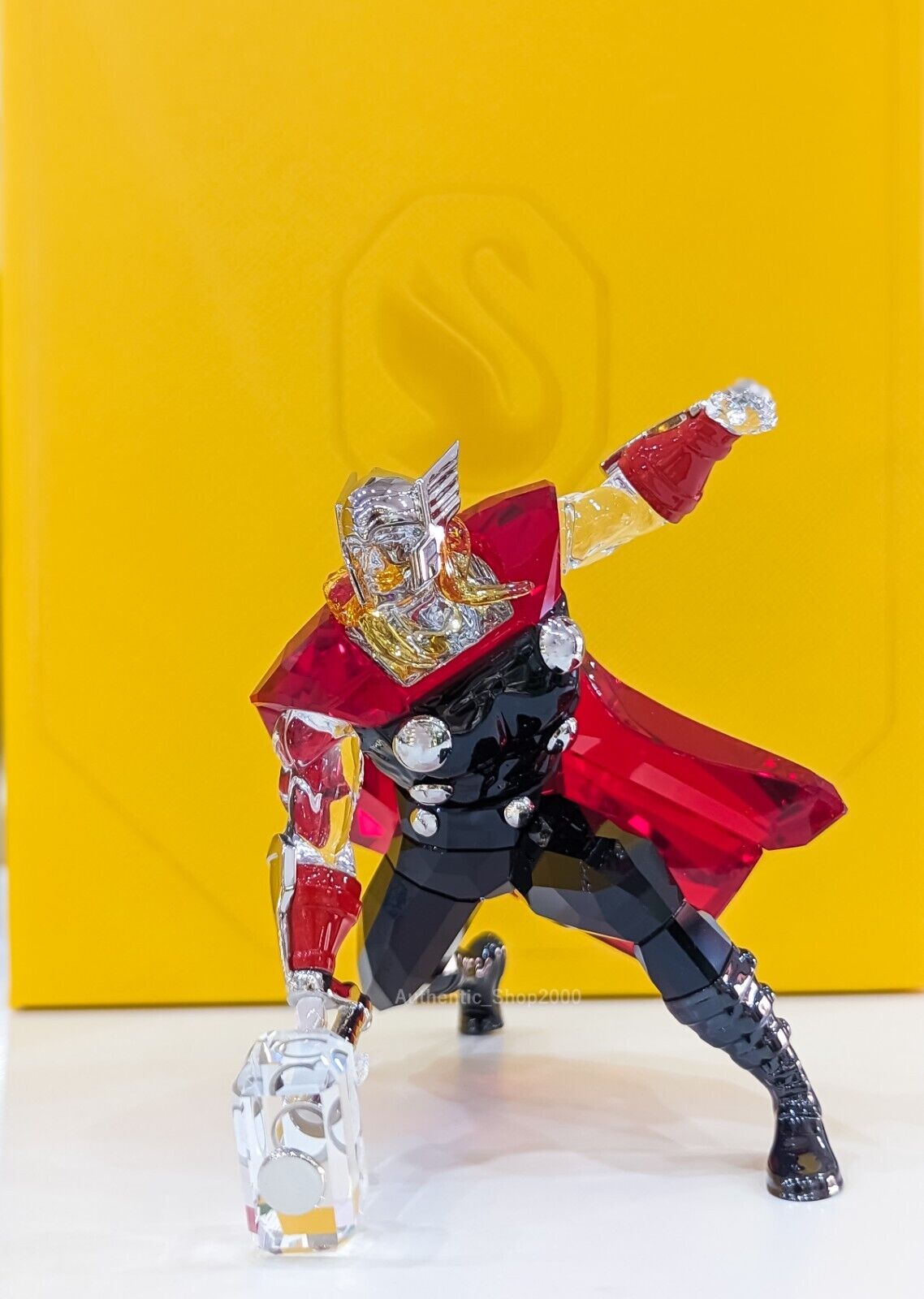 New 100% SWAROVSKI Marvel Thor God of Thunder Crystal Figurine Display  5677044