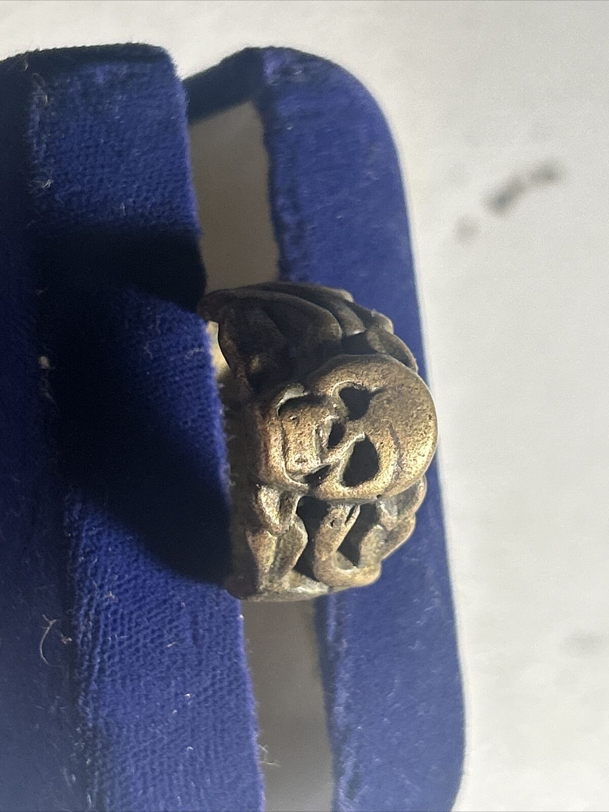 Ring SKULL Soldiers AMULET WW2 Special FORCE German WWI ww2 WWII Shock TROOPs