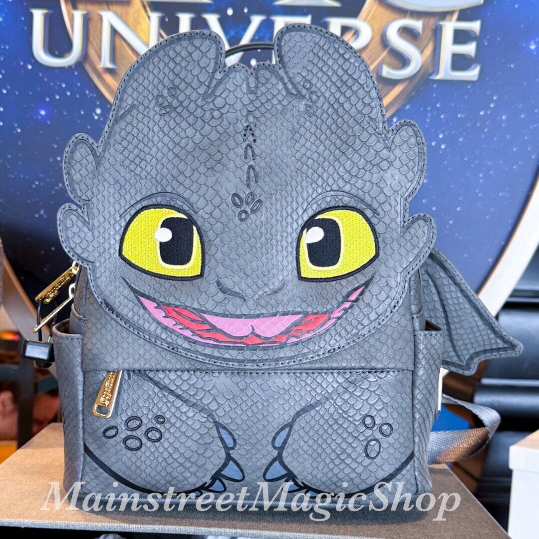 Universal Studios Loungefly How To Train Your Dragon Toothless Mini Backpack