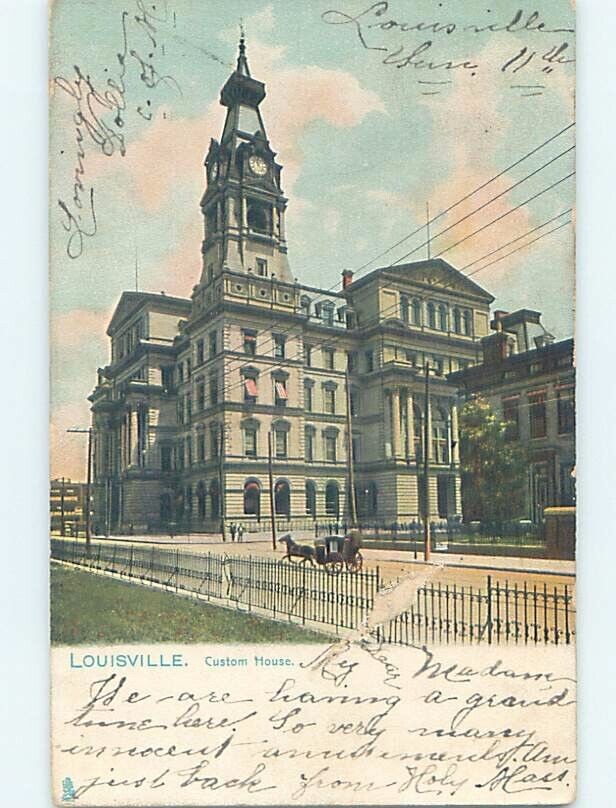 Pre-1907 CUSTOM HOUSE Louisville Kentucky KY 7/18 A0650