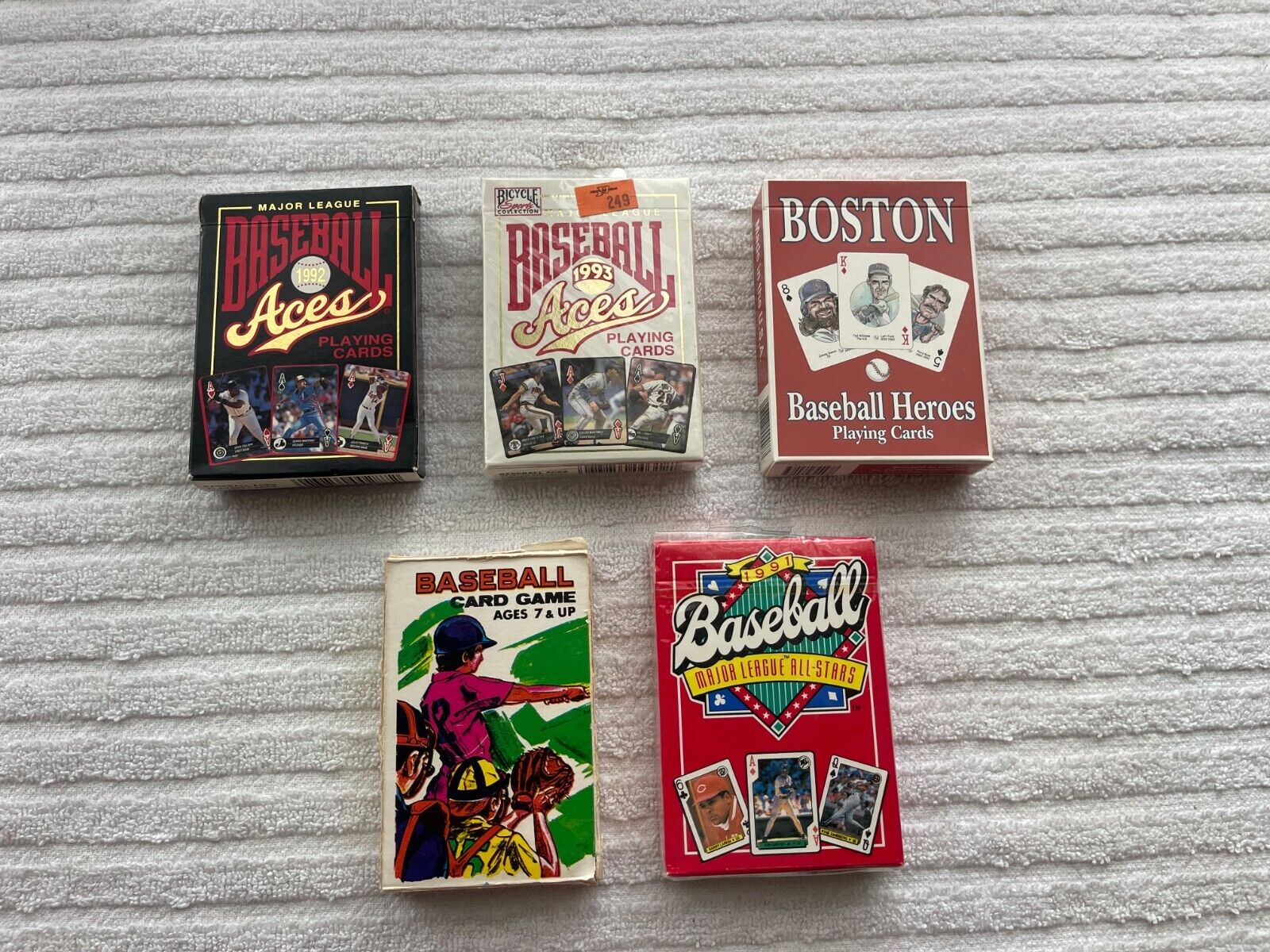 Vintage Rare Baseball Playing Cards Some Sealed 5 Packs