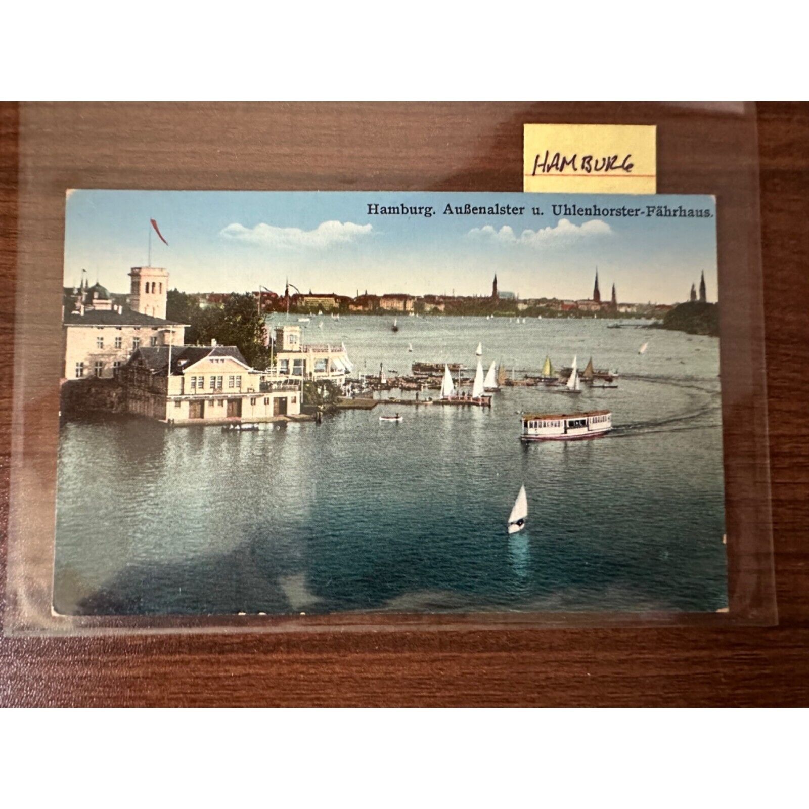 Germany Postcard Hamburg Aubenalster u Uhlenhorster Fahrhaus #91