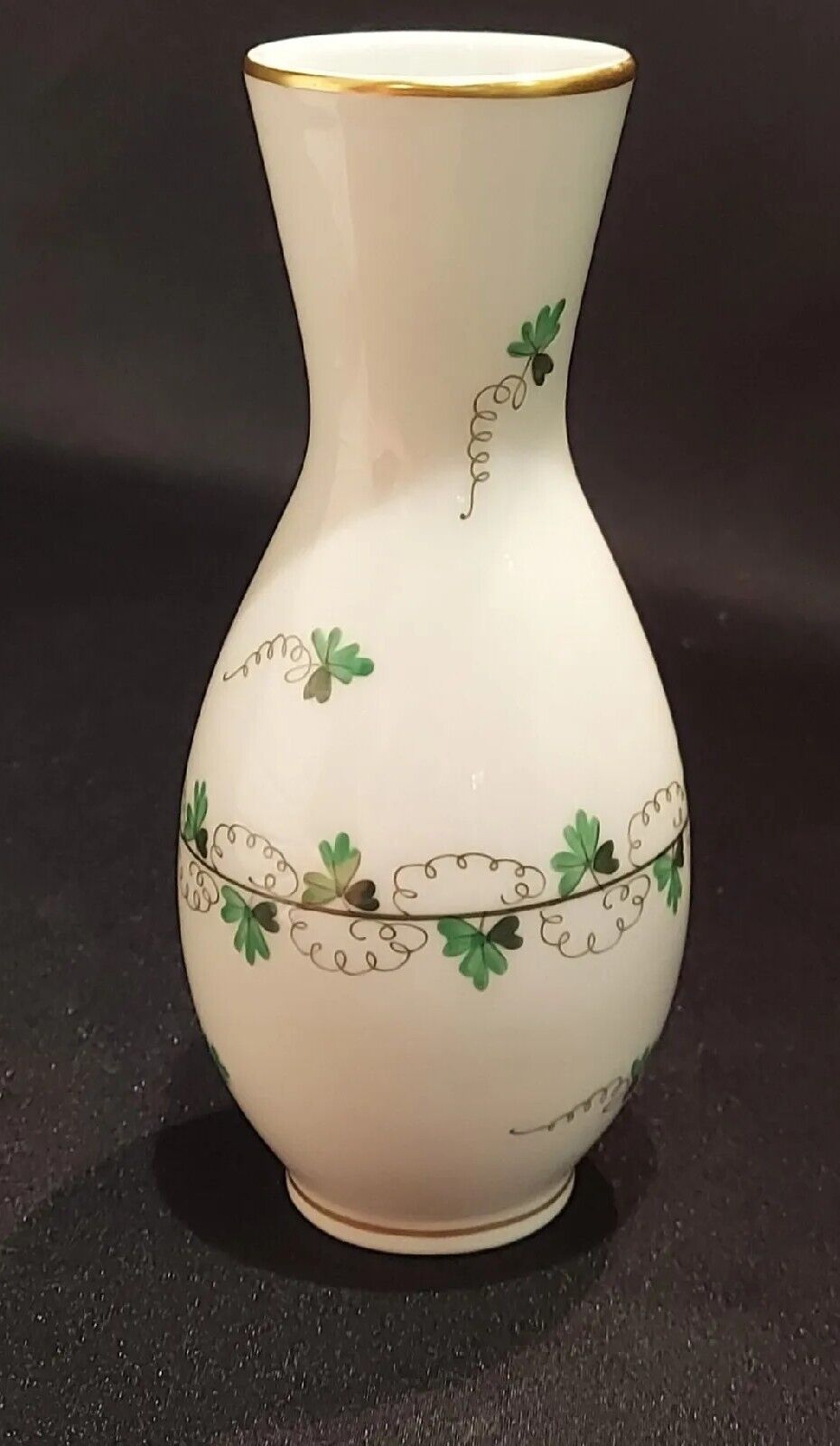 Herend Hungary Porcelain Bud Vase Petersilie Pattern Vintage - Gorgeous
