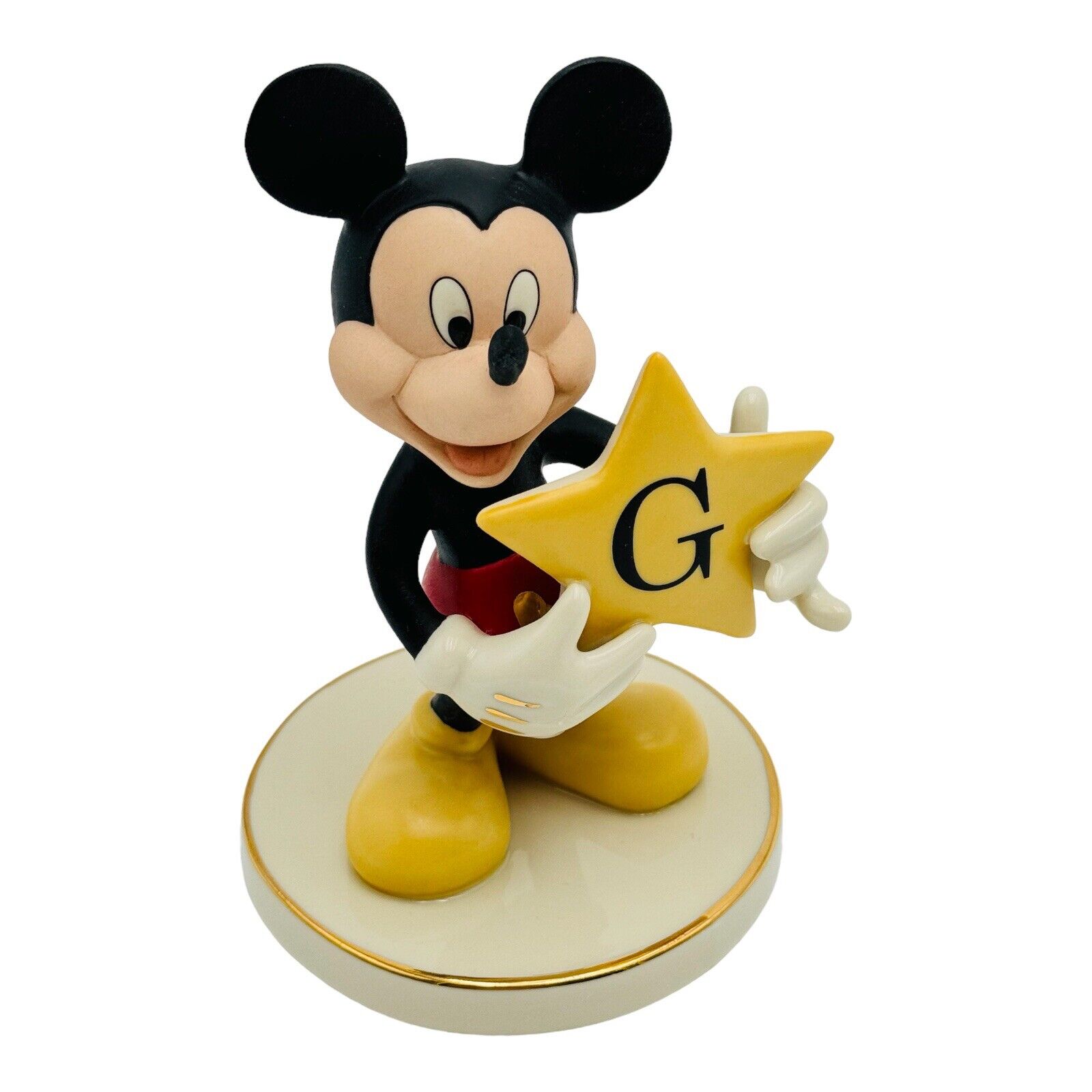 Lenox Disney You’re A Shining Star, Mickey Mouse Figurine W/ “G” Monogram