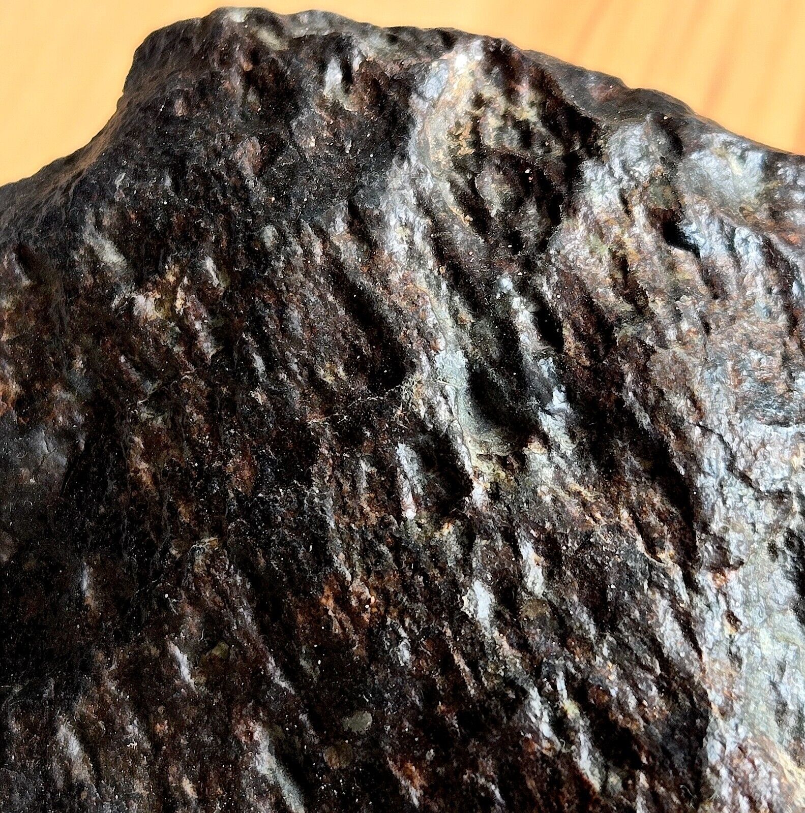 1.4kg L3 Meteorite NWA 7864,  (S3/W1) Chondrite, Whole Fluted Fragment + COA