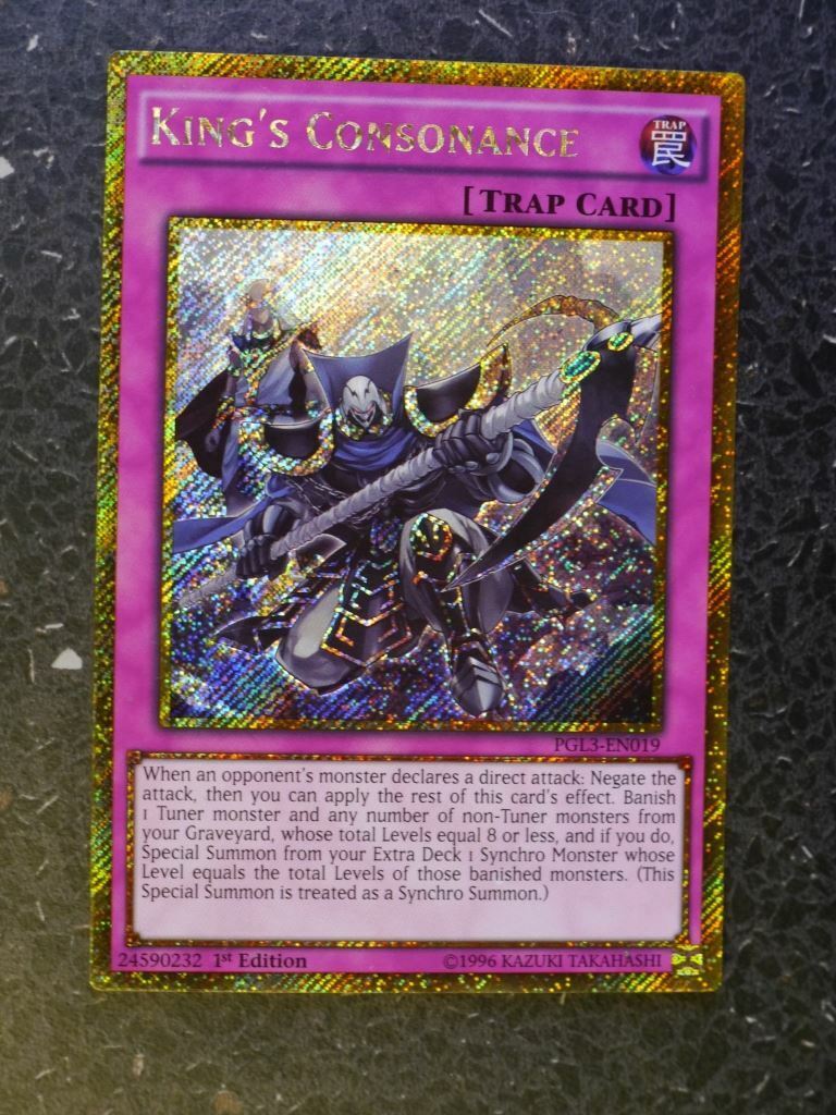 Yugioh Cards: KING'S CONSOANCE PGL3 GOLD RARE # 3F70