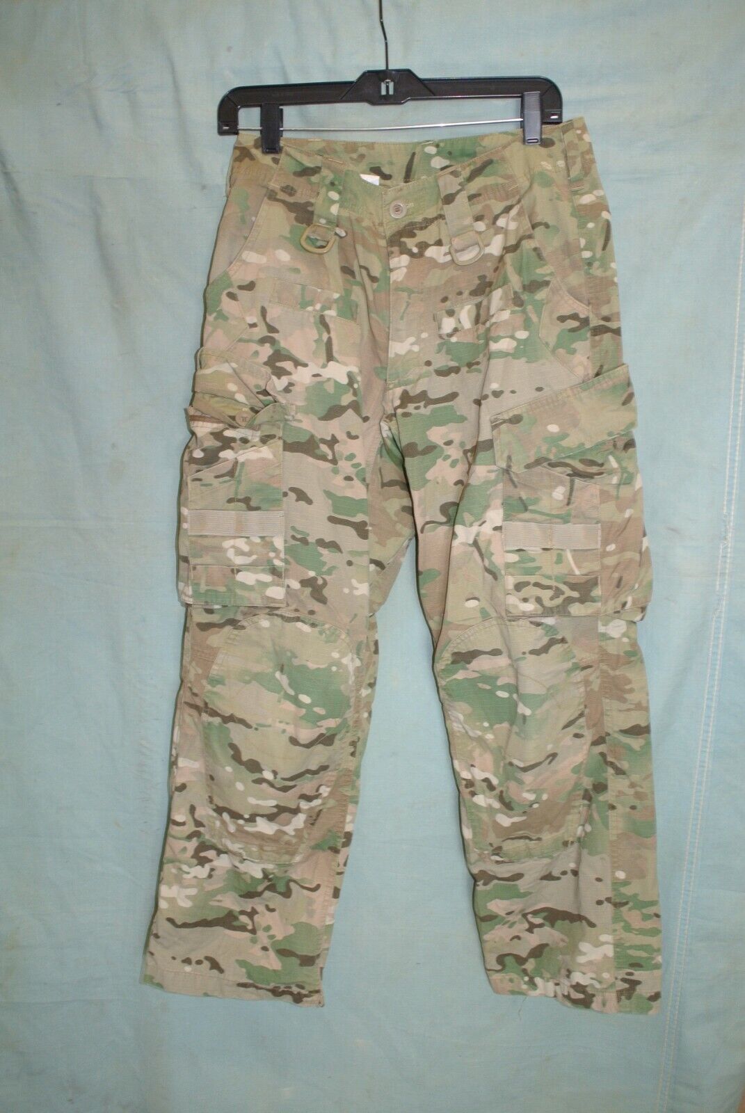 US Army OCP Multicam Custom Combat Pants 30-30 D-rings Ghillie Strips MUST SEE 