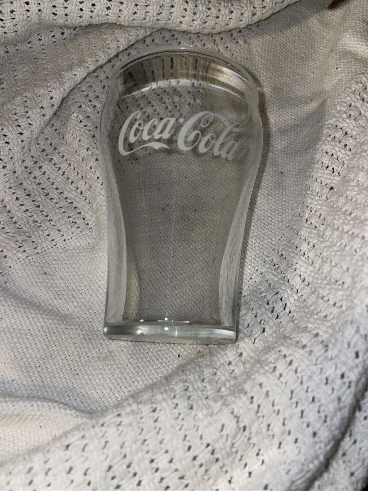 Vintage Coca Cola Coke Glass - Mini Green 4.5\