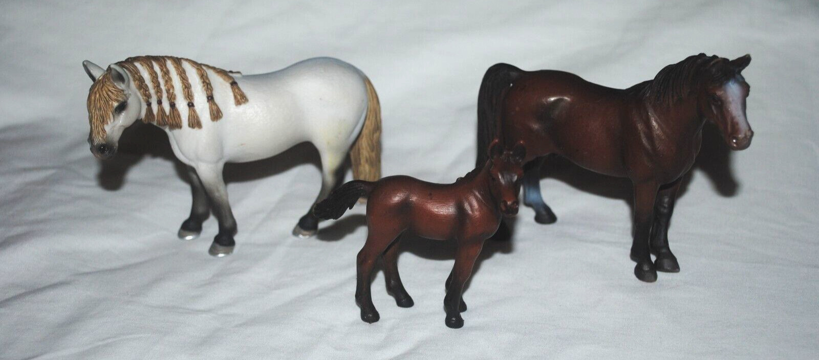 Schleich small plastic horse figures lot, Germany, LOT OF 3