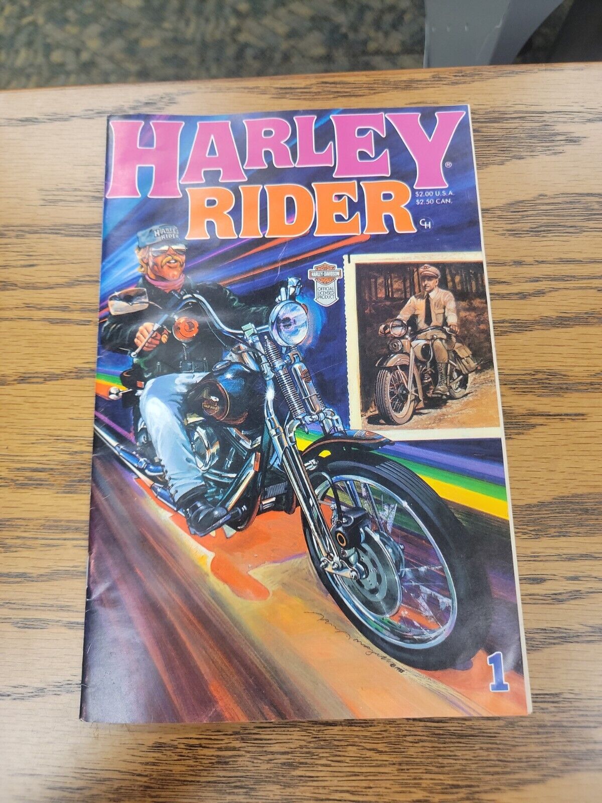 Harley Davidson Comic Harley Rider #1 Biker Carl Hungness Publishing 1988
