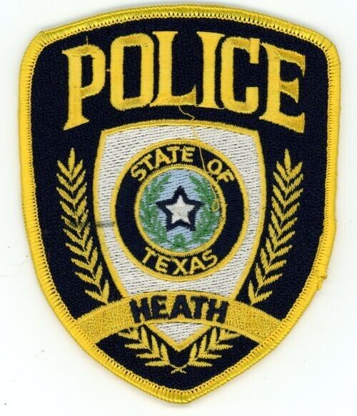 TEXAS TX THE HEATH POLICE NICE SHOULDER PATCH SHERIFF