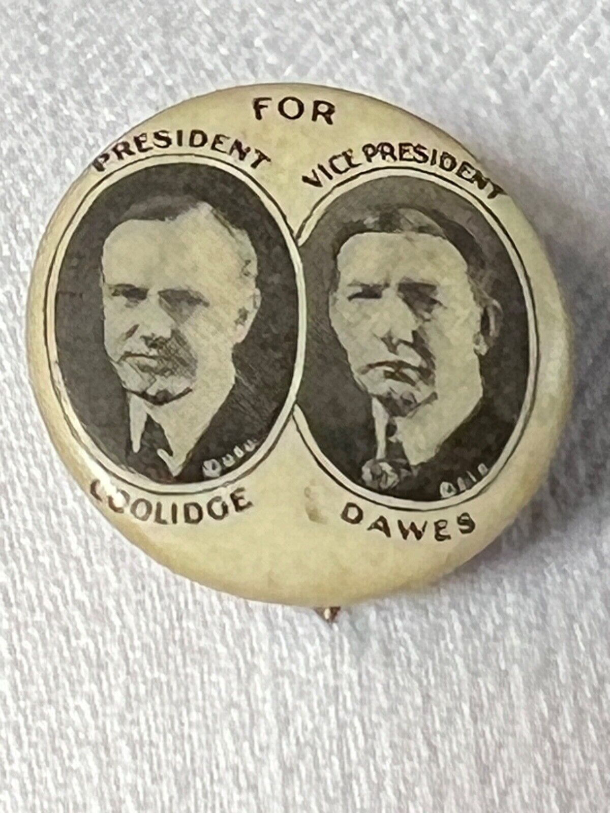 1924 Coolidge Dawes Campaign President Button Pin