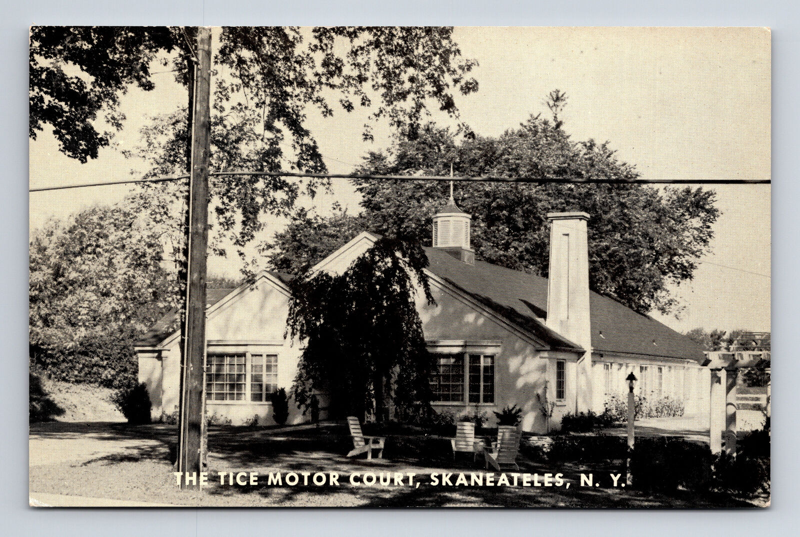 The Tice Motor Court Motel Inn Skaneateles NY Roadside America Postcard