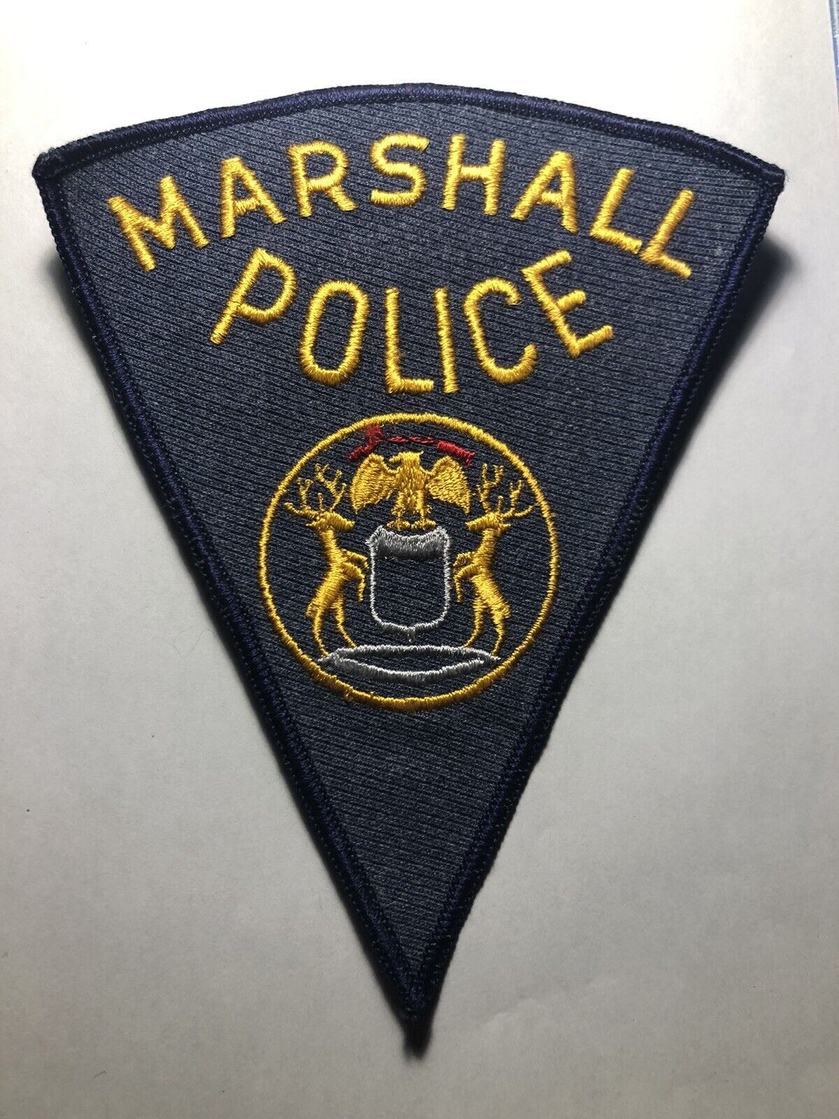 Marshall Michigan Police Patch ~ RARE ~ Vintage