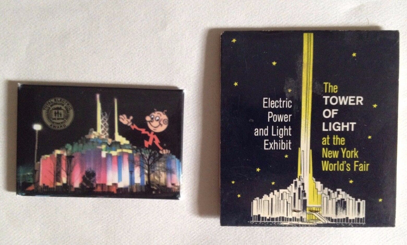 1964-65 New York World\'s Fair Tower of Light Mirror and Eyeglass Wipes Packet