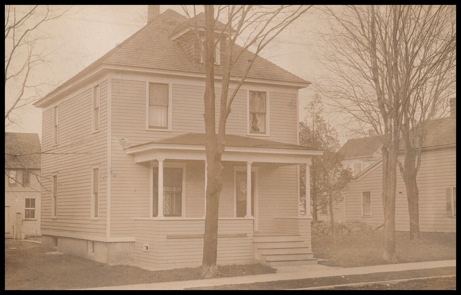 Gloversville, New York, Residence, Fulton County, Real Photo Postcard RPPC