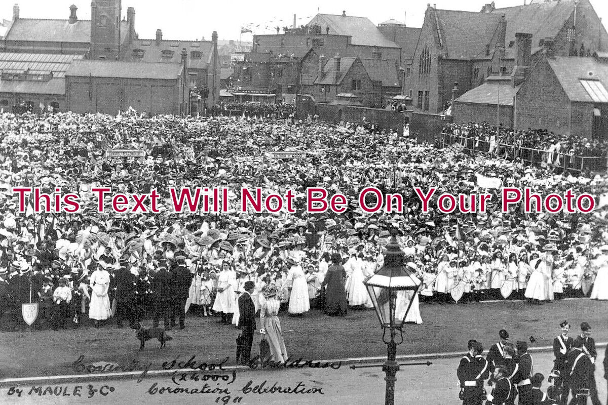 WA 1836 - Coventry School Children Coronation Celebration, Warwickshire 1911