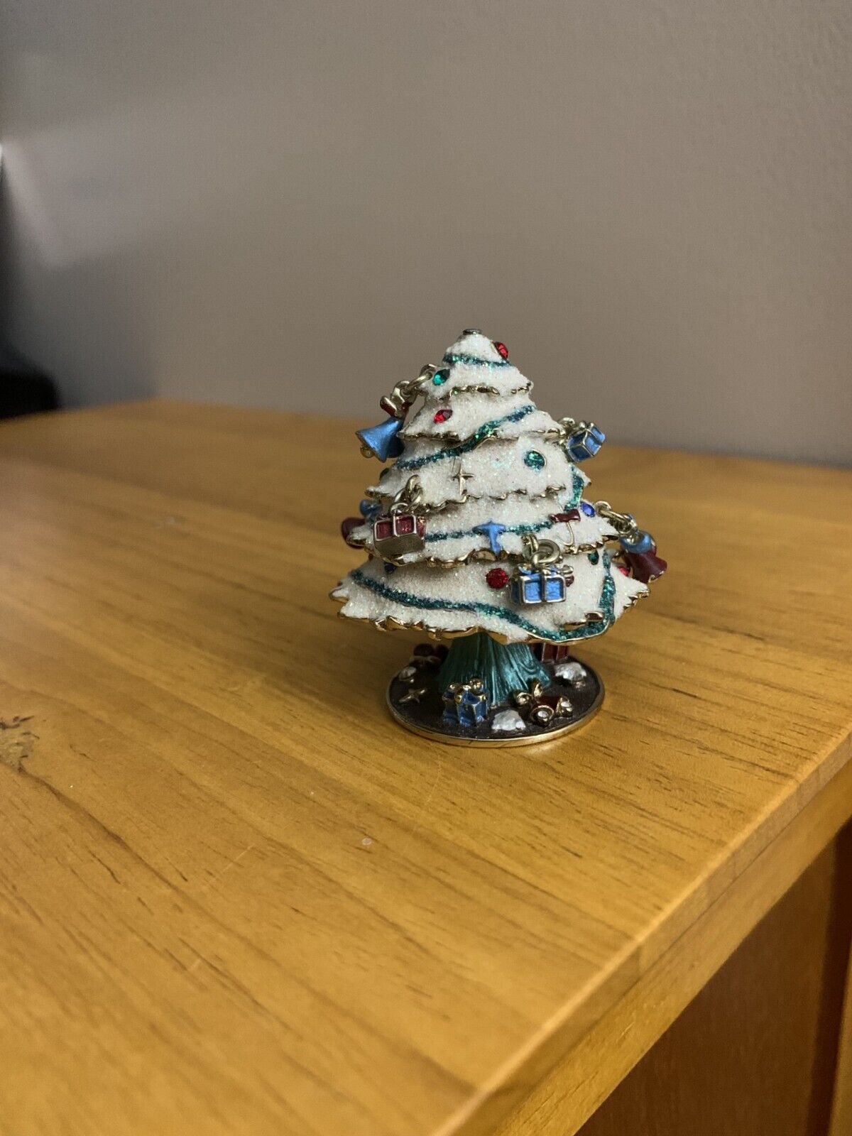 Genuine Rucinni Christmas Tree Trinket Box Collectible