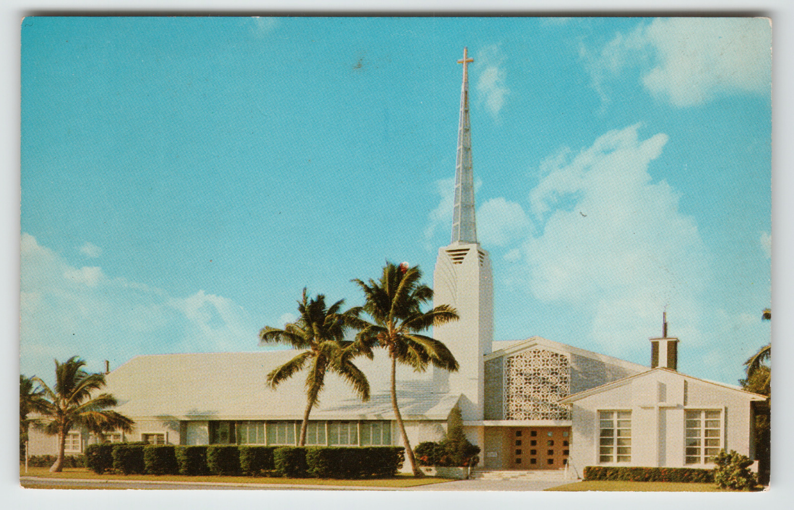 Postcard Chrome Church By The Sea Bal Harbour Miami Beach, FL