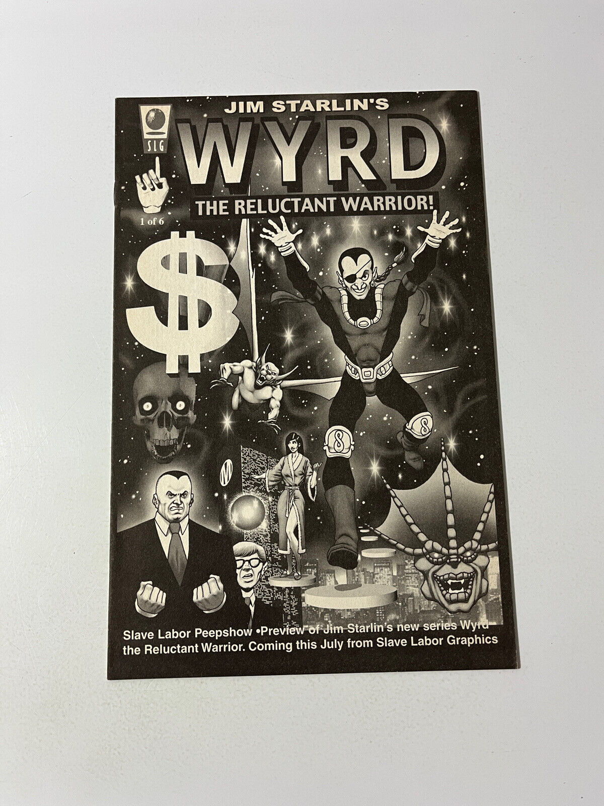 Jim Starlin's WYRD The Reluctant Warrior #1 SLG Comics 1999 Preview Peep show