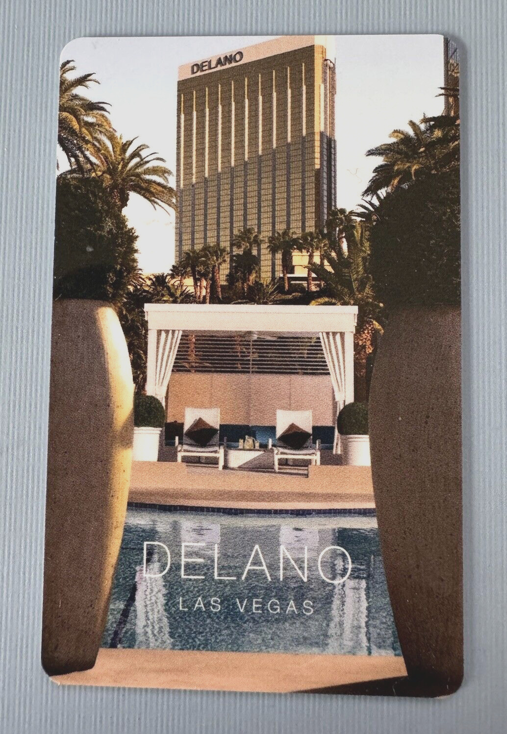 DELANO Hotel Las Vegas Souvenir Room Key Card Plastic Pool Mandalay Bay Nevada