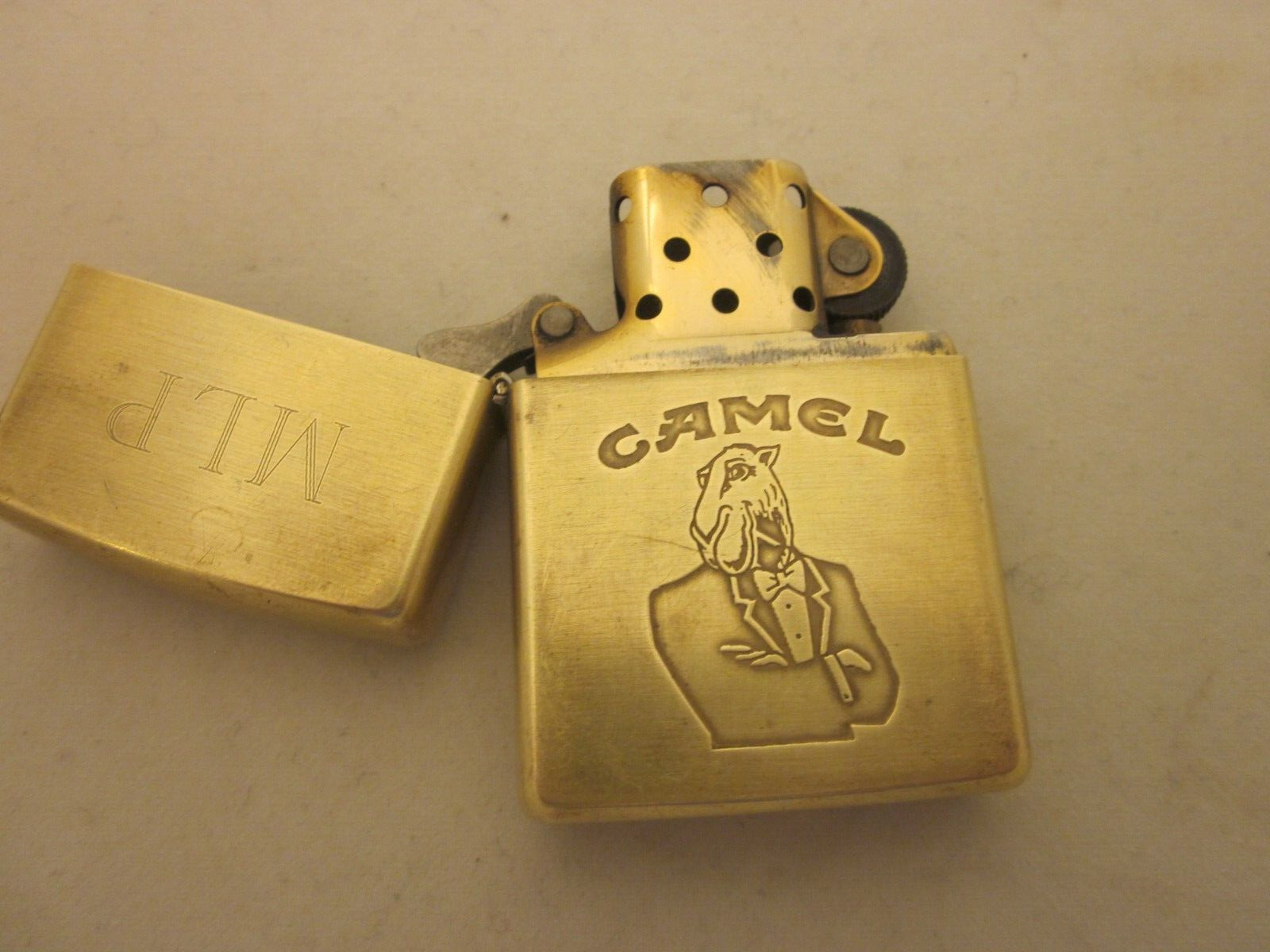 Vintage 1932-1992 ZIPPO CAMEL Joe Brass Lighter. Sparking. Nice