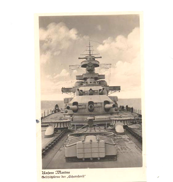 Mint Germany Military Navy Ship Postcard Panzerschiffe  Scharnhorst