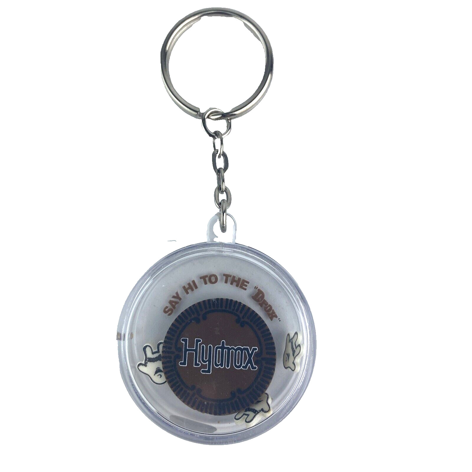 Vintage Hydrox Cookies Say Hi to The Drox Keychain Key Ring Game Collectible