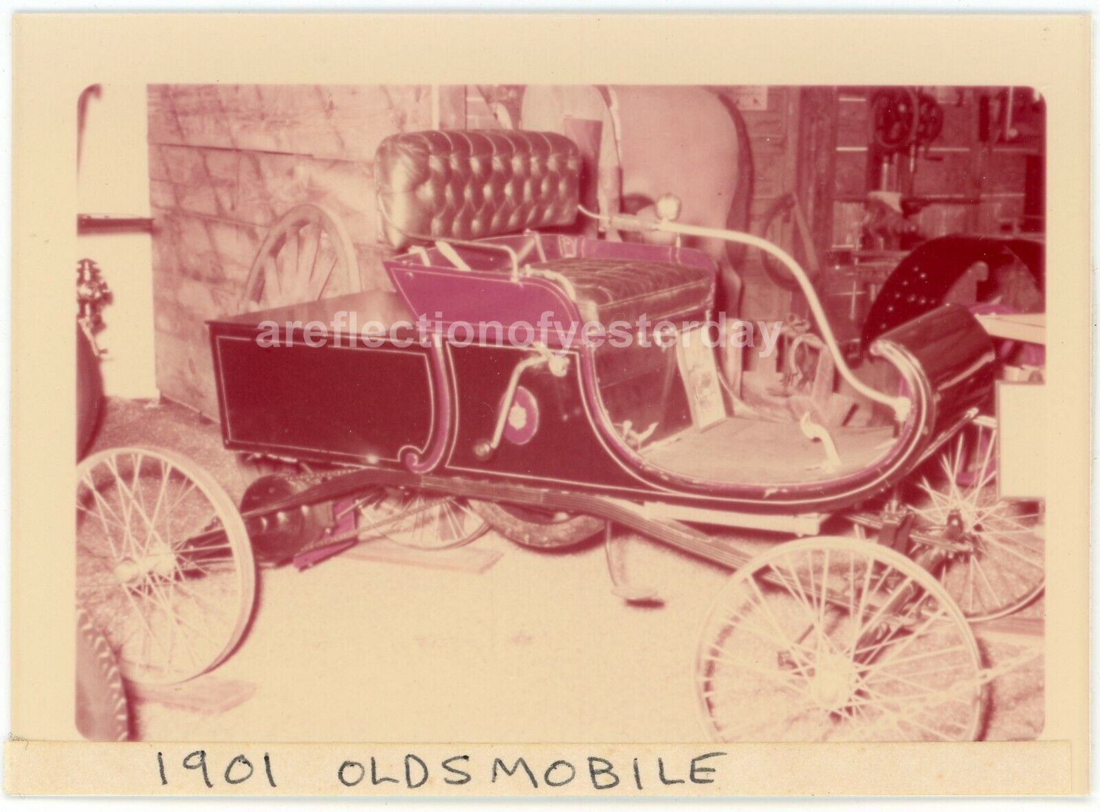 1968 COLOR PHOTO Bellm (CAR) Museum 1901 OLDSMOBILE Model R Sarasota FL