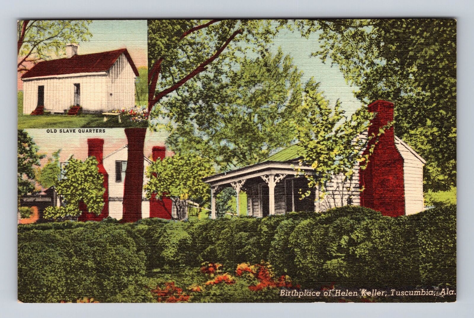 Tuscumbia AL-Alabama, Birthplace Of Helen Keller, Antique, Vintage Postcard