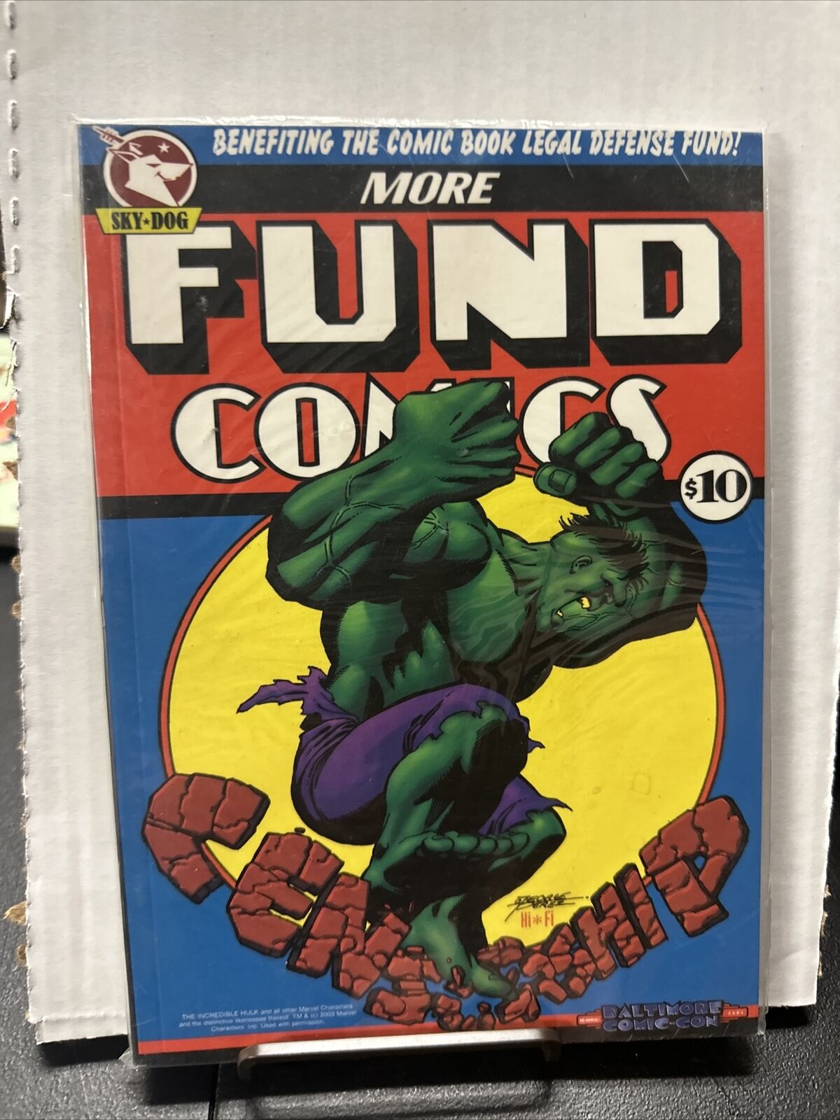 MORE FUND COMICS : AN ALL-STAR BENEFIT FOR THE CBLDF ~ SKY DOG PRESS TPB