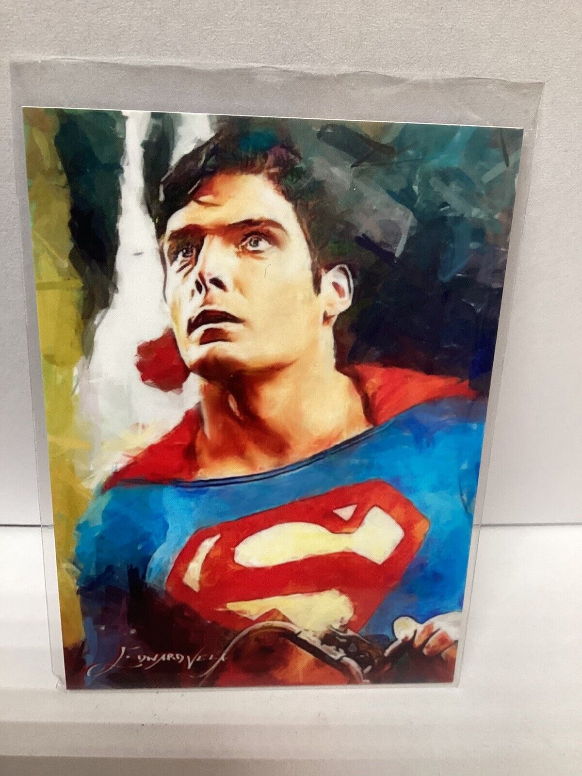Superman/Christopher Reeves #26/50 #22 Sketch Edward Vela Signed 2018