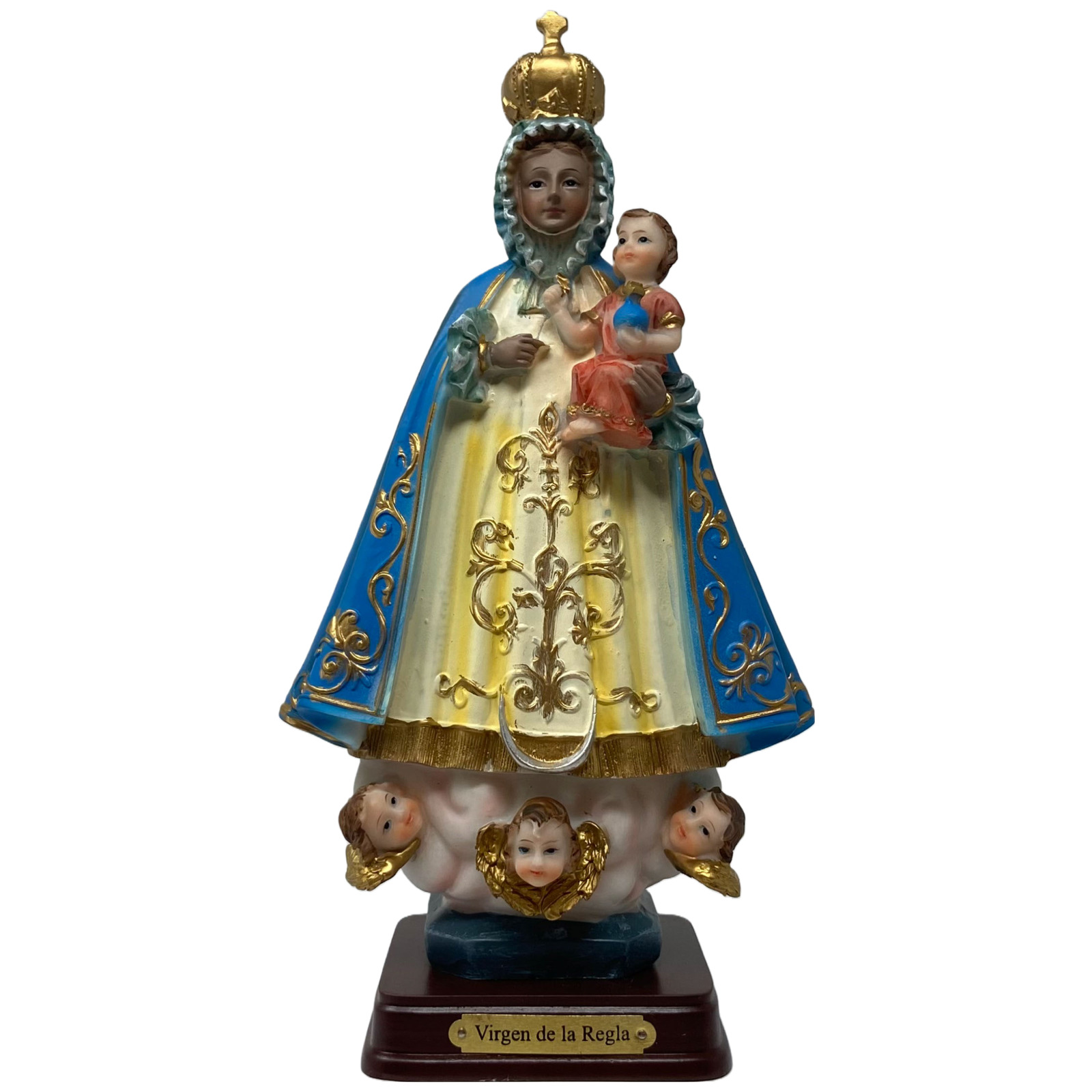 Virgen de la Regla  9 Inch Resin Statue Beautifully Finished 5726 Brand New