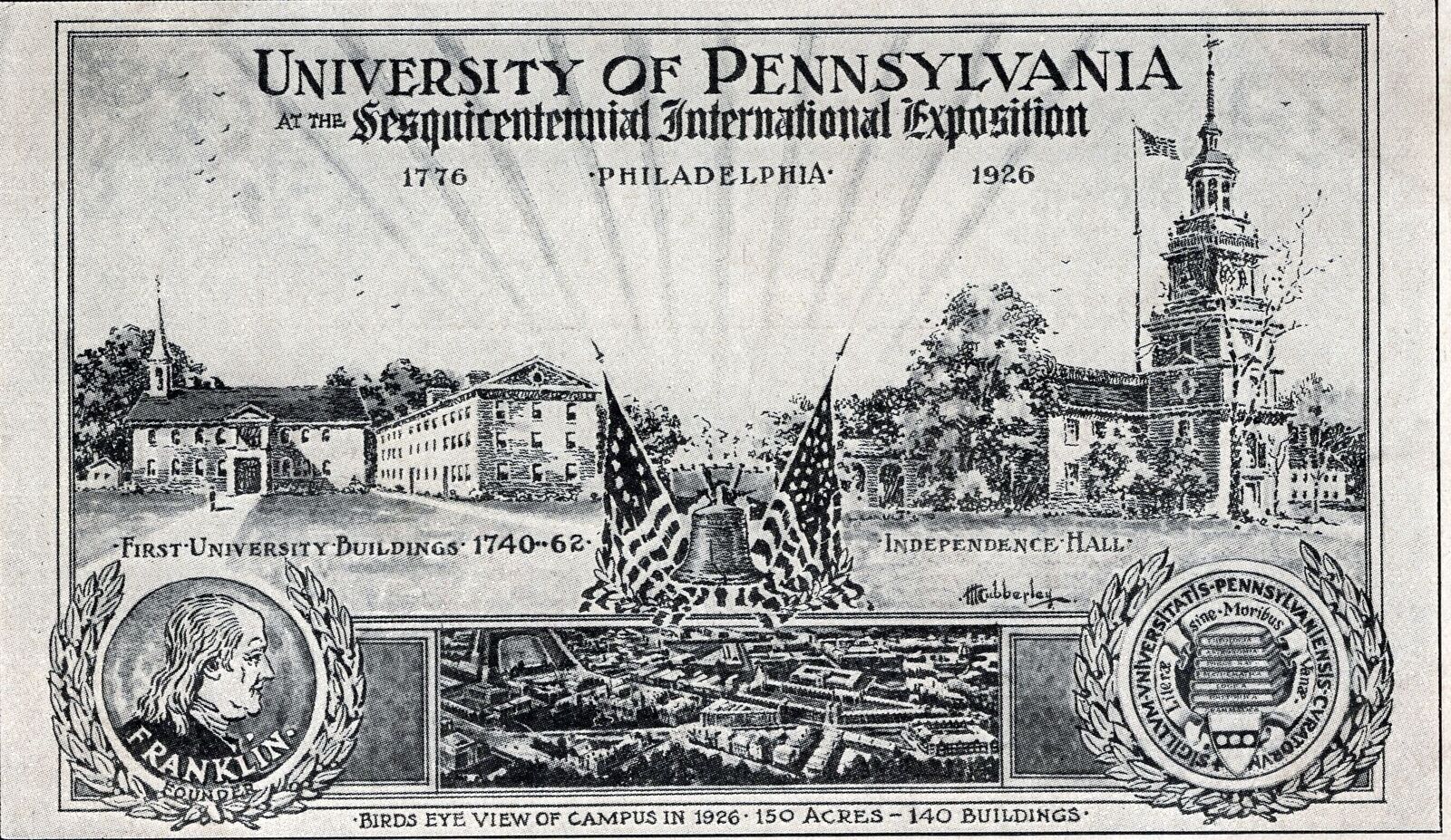 PENNSYLVANIA PA - University Of Pennsylvania At 1926 Sesquicentennial Exposition