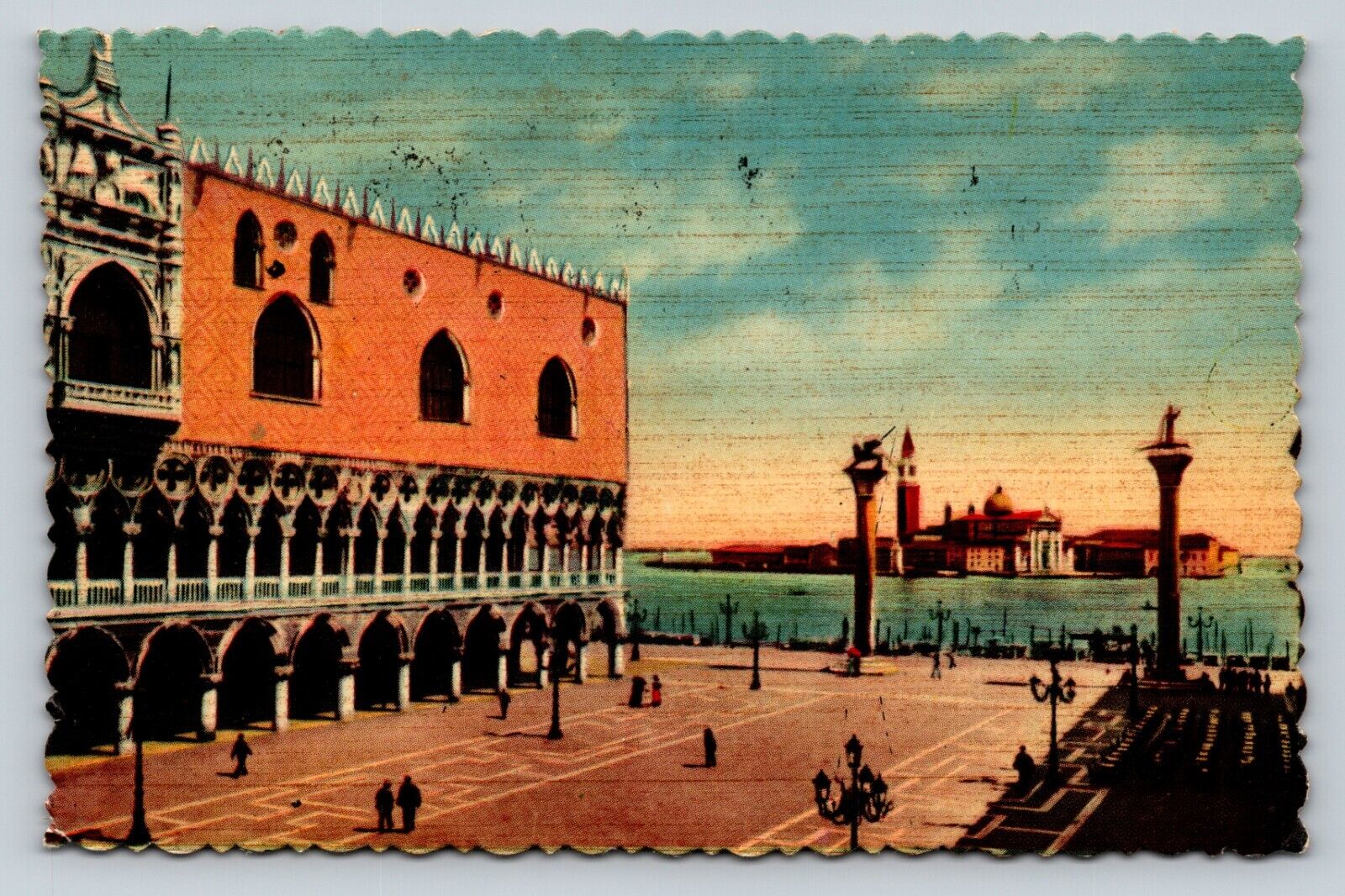 Venice Italy St Mark\'s Square Piazzetta S. Marco VINTAGE Postcard