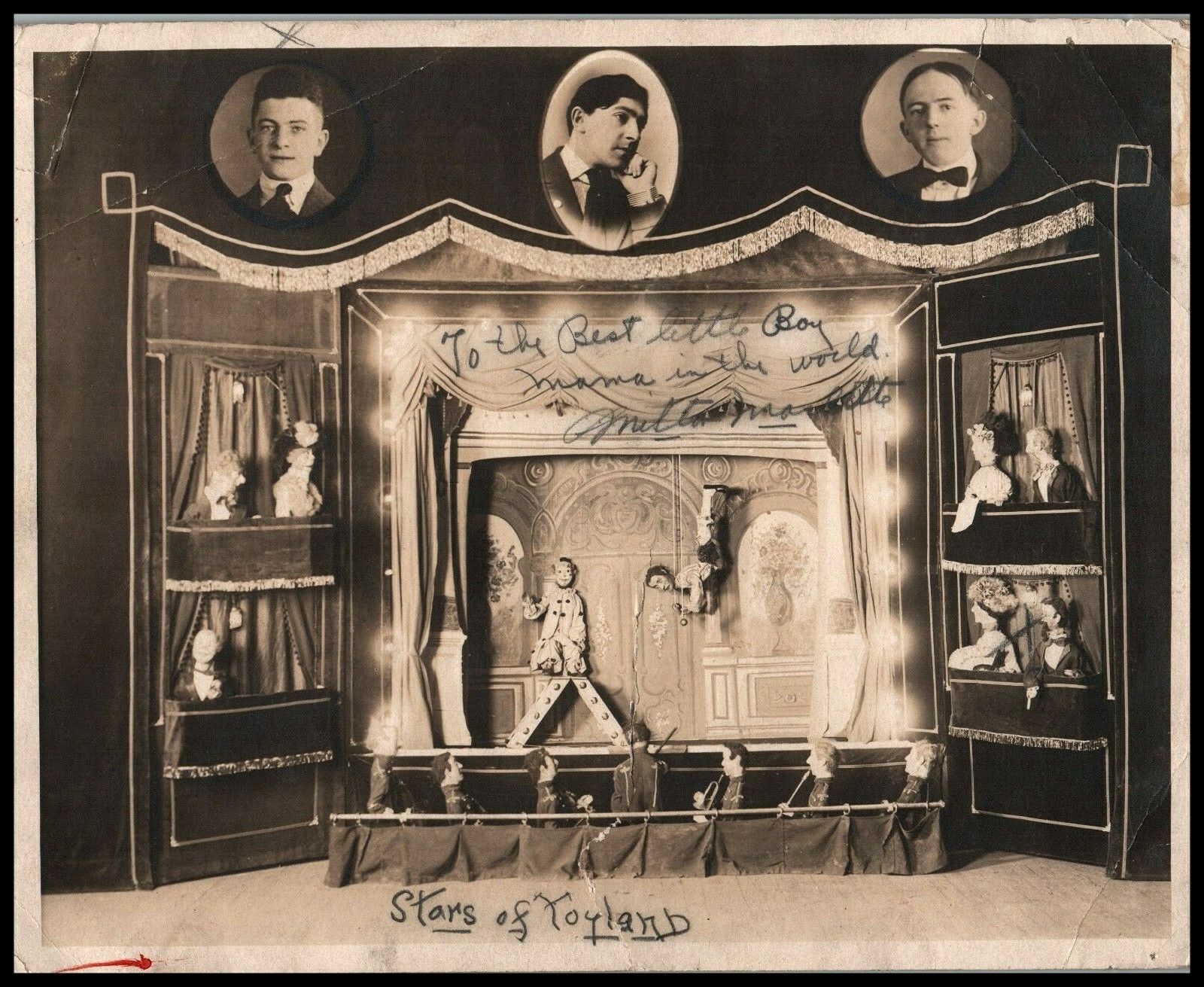 MILTON Marlette\'s Marionettes TOYLAND SIGNED AUTOGRAPH PORTRAIT 1930s Photo 551