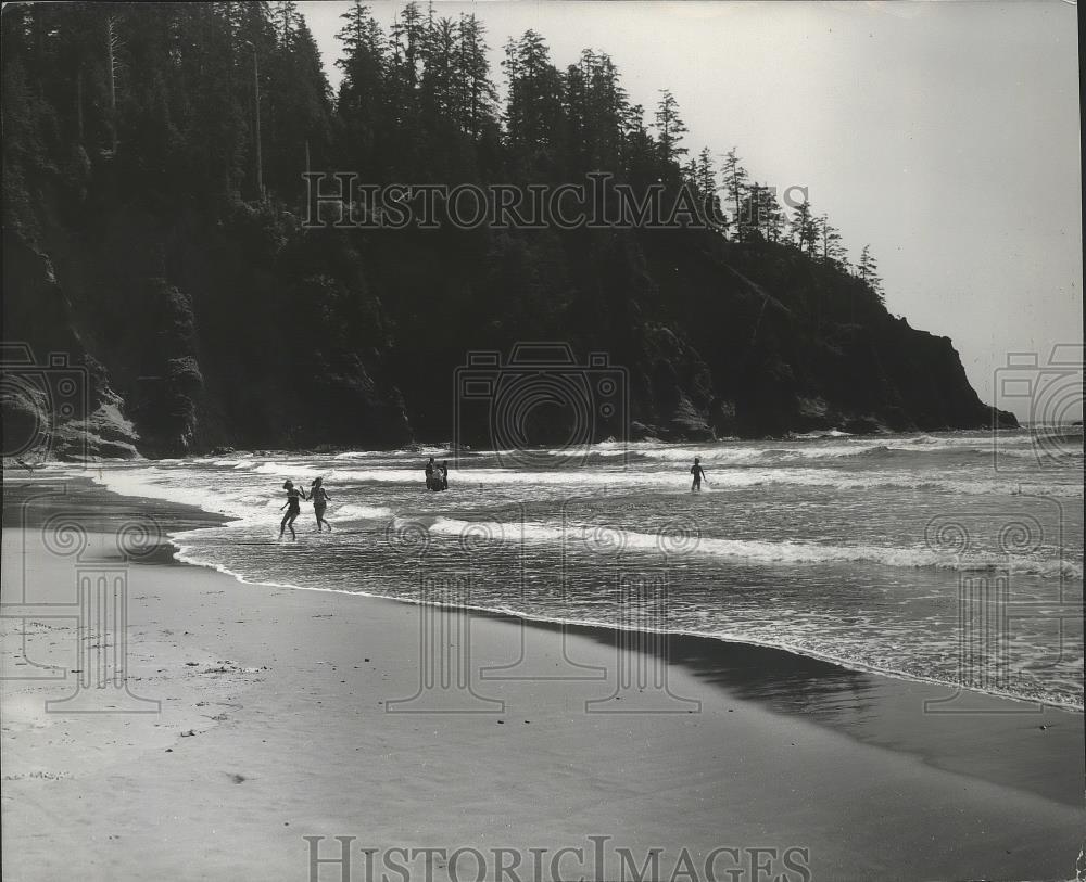 1965 Press Photo Oswald West State Park, south of Cannon Beach, Oregon coast