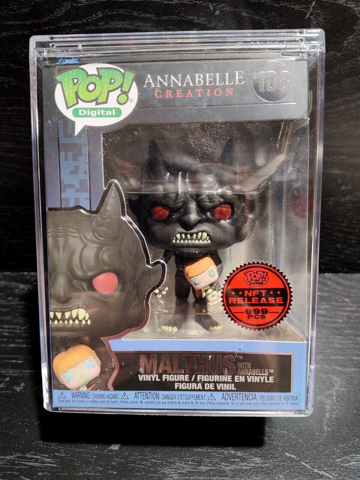 Funko Pop Digital WB Horror S1 Malthus with Annabelle, #108, Ships In Protector