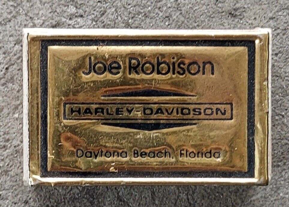 Vtg. Harley Davidson Joe Robison Dealership Daytona Florida Matchbox W/Matches