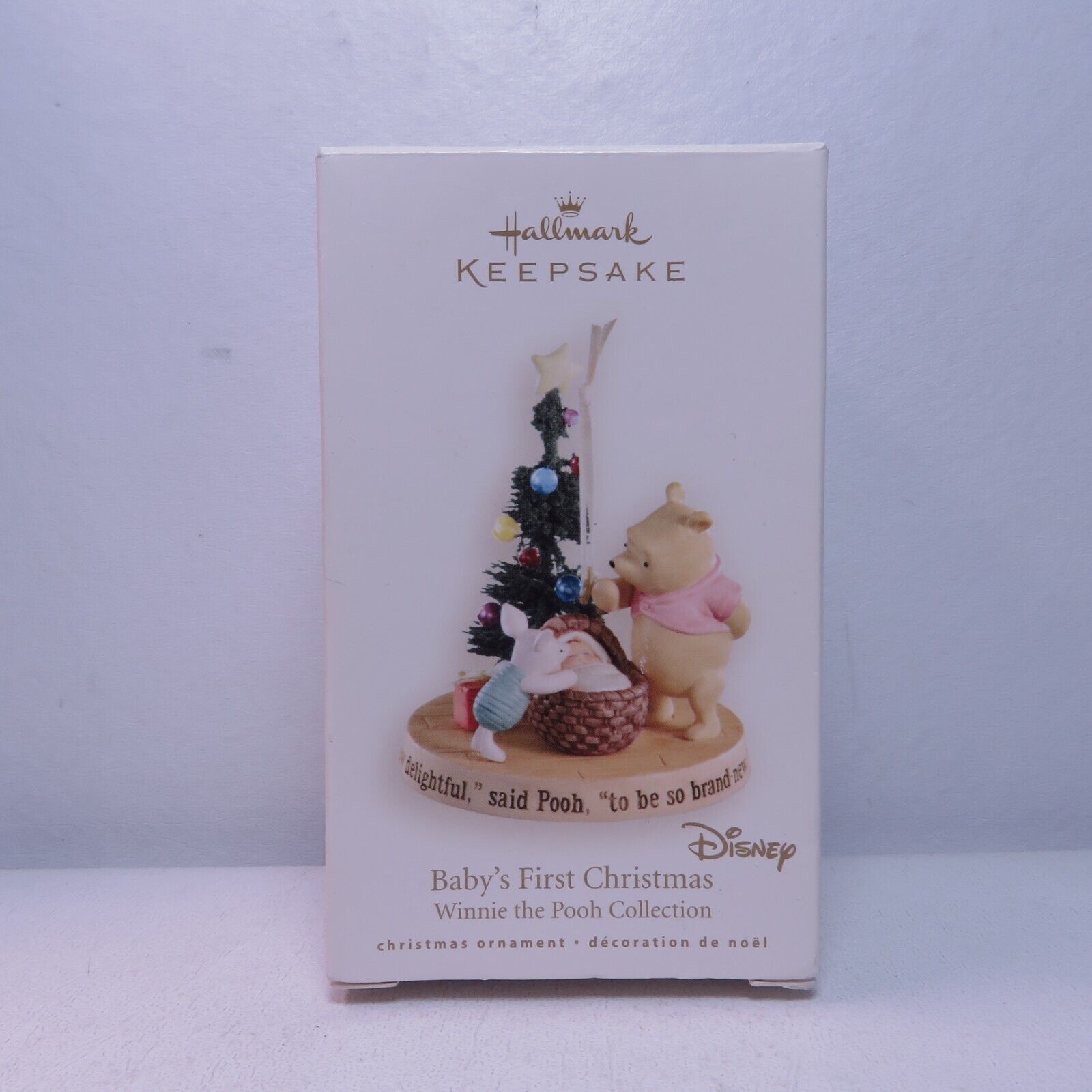 2007 Hallmark Keepsake Disney Baby's First Christmas Winnie The Pooh Ornament