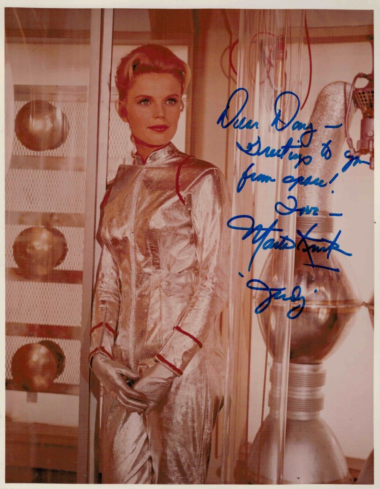 8x10 TV PHOTO  - MARTA KRISTIN (LOST IN SPACE) -SIGNED by MARTA In Person 1998