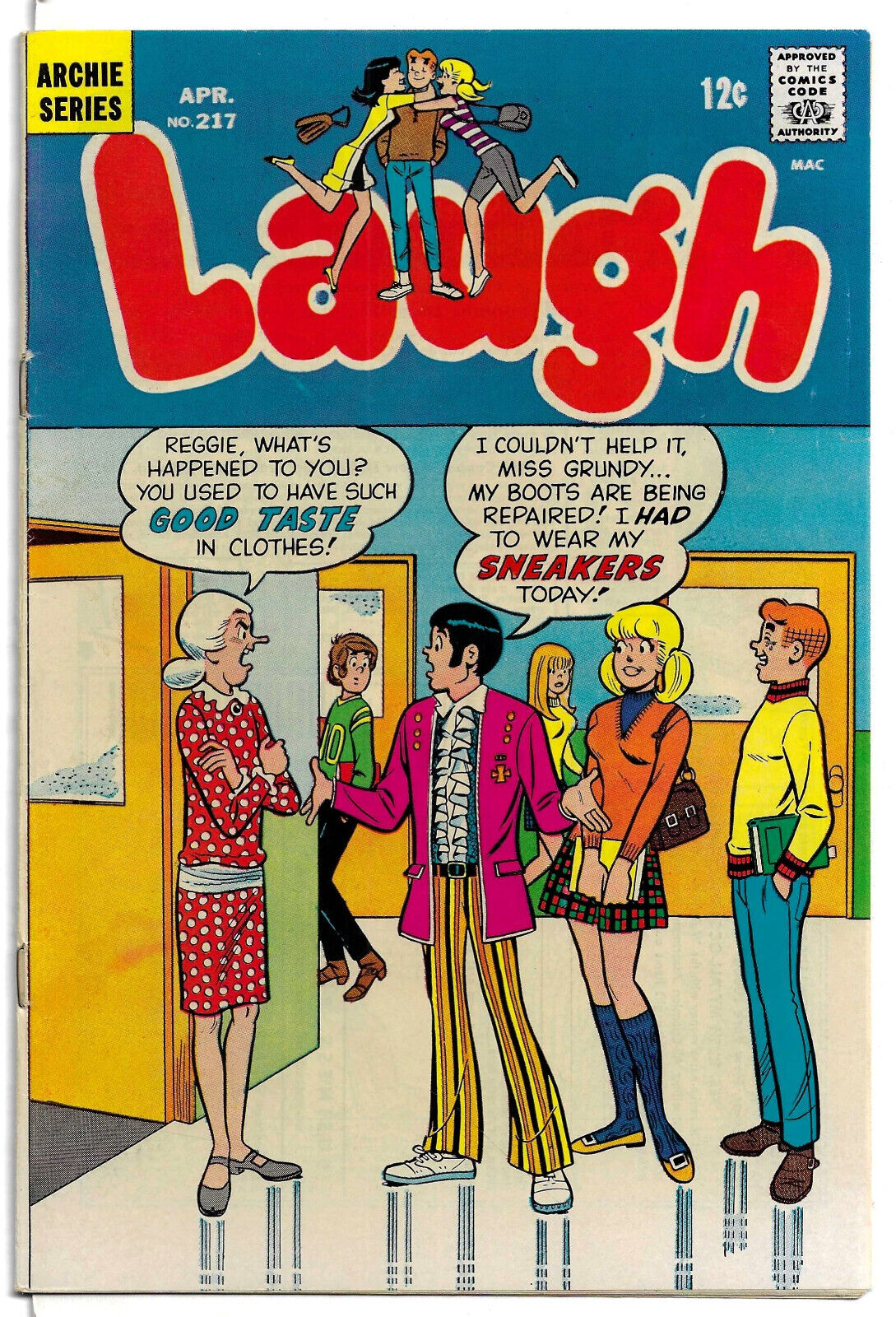 Laugh Comics #217 (Archie Series) 4/69, Archie, Betty, Veronica, Jughead   VG/FN