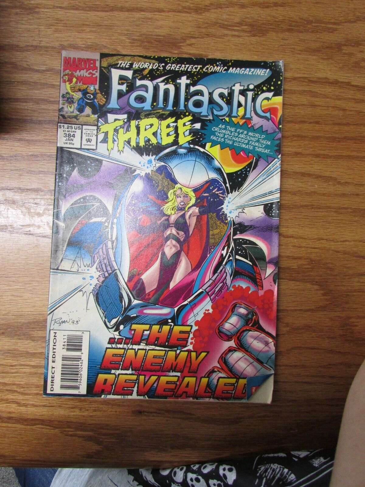 Vintage Marvel Comics Fantastic Three Four Vol 1 No 384 January 1998 Comic Book