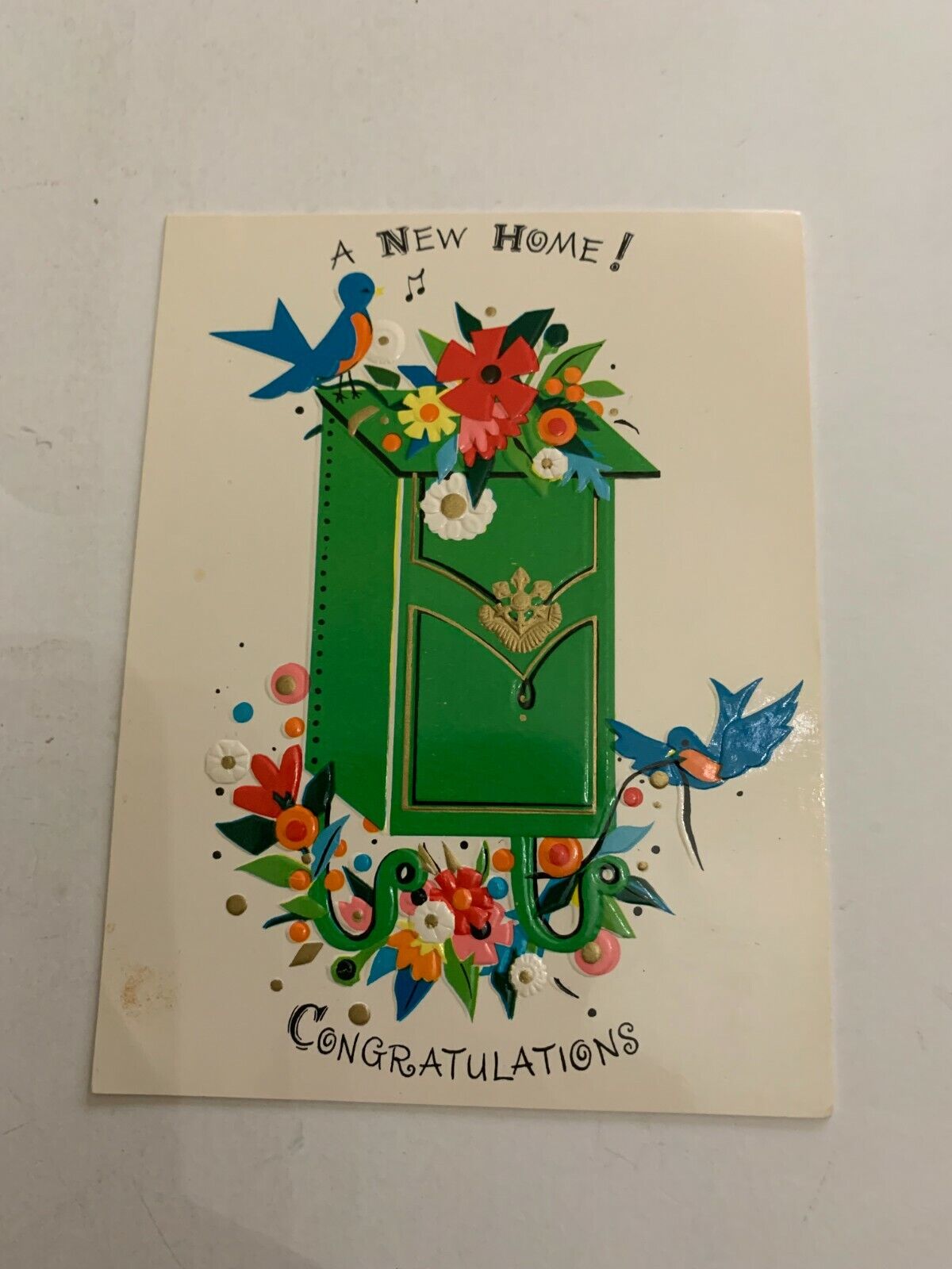 Vintage c.1950's New Home Greeting Card 