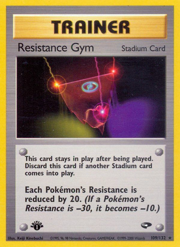 Resistance Gym - 109/132 - Rare 1st Edition - Excellent